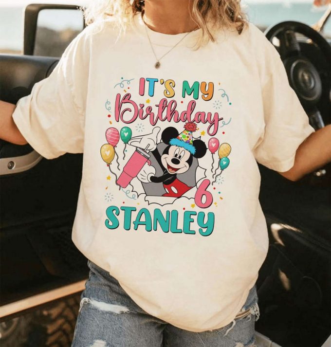 Personlized Mickey It'S My Birthday T-Shirt | Mickey And Friends Winne The Poöh | Birthday Boy Girl Tee Shirts | Birthday Gifts 3