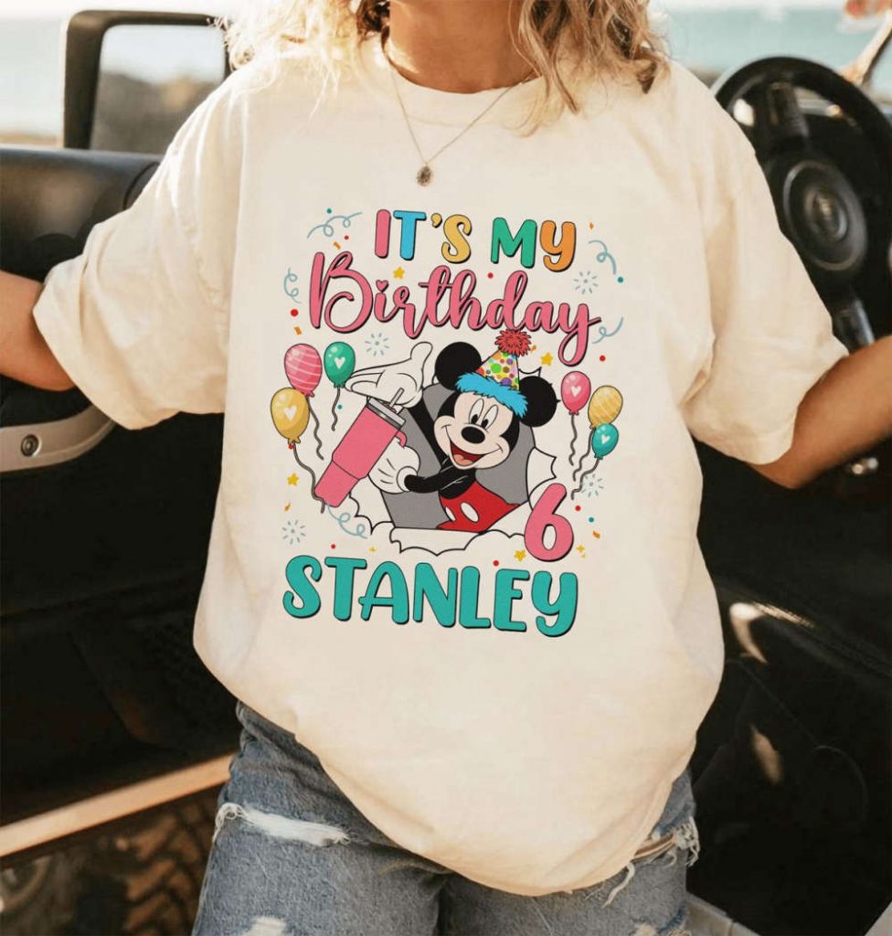 Personlized Mickey It'S My Birthday T-Shirt | Mickey And Friends Winne The Poöh | Birthday Boy Girl Tee Shirts | Birthday Gifts 8