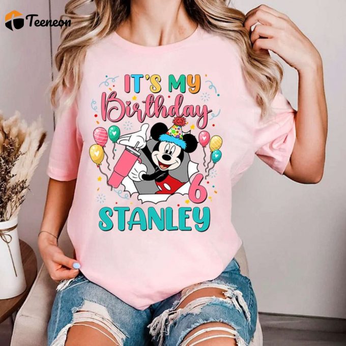 Personlized Mickey It'S My Birthday T-Shirt | Mickey And Friends Winne The Poöh | Birthday Boy Girl Tee Shirts | Birthday Gifts 1