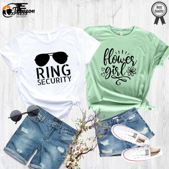 Petal Patrol &Amp;Amp; Ring Security Shirt Flower Girl &Amp;Amp; Ring Bearer Wedding Rehearsal Party Shirt 1