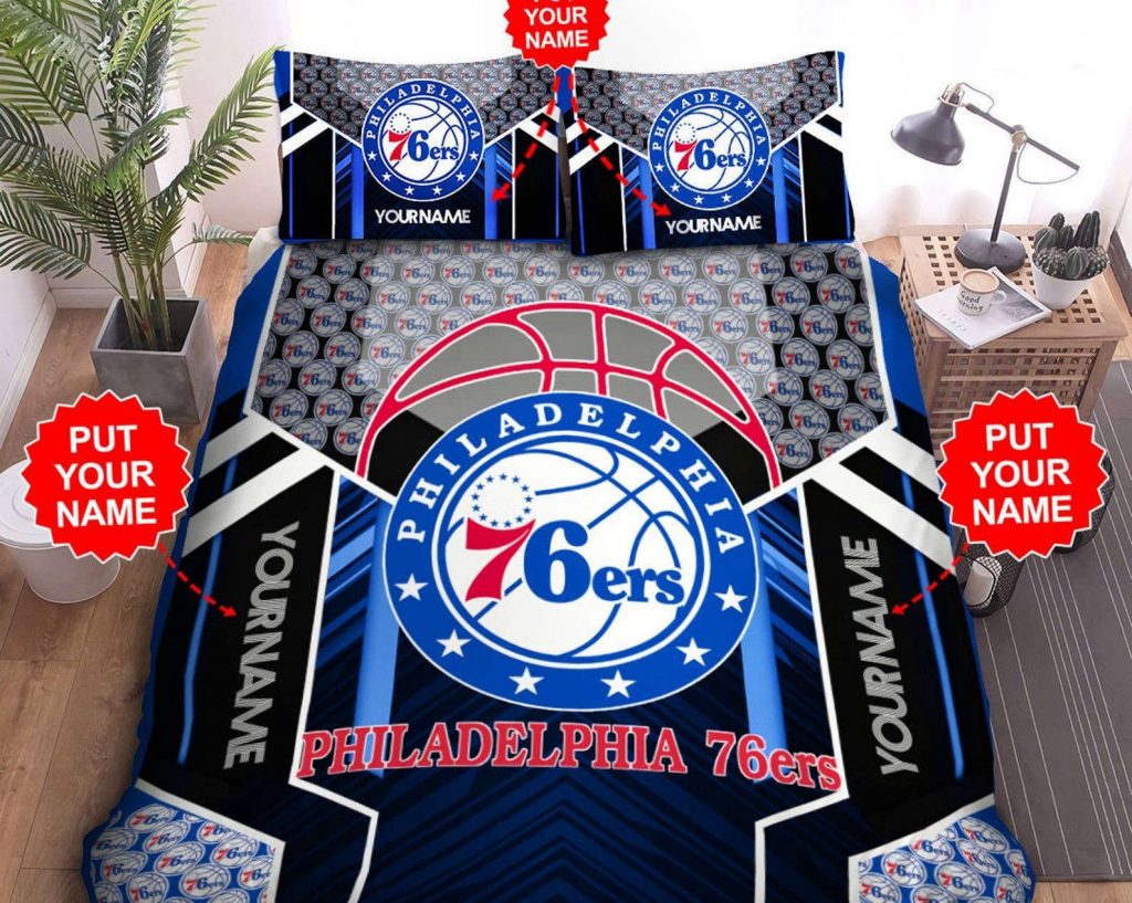 Philadelphia 76Ers Custom Name Bedding Set Gift For Fans - Perfect Gift For Fans 2