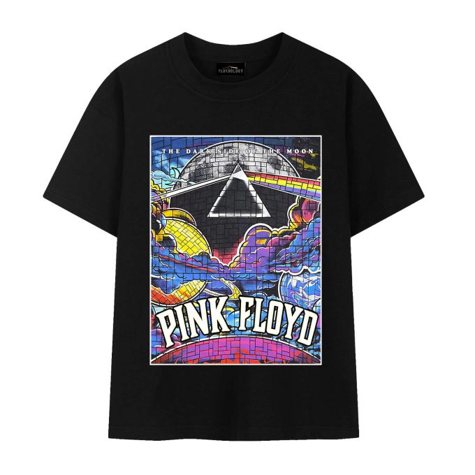 Pink Floyd Dark Side Of The Moon Brick In Space Art Shirt 2