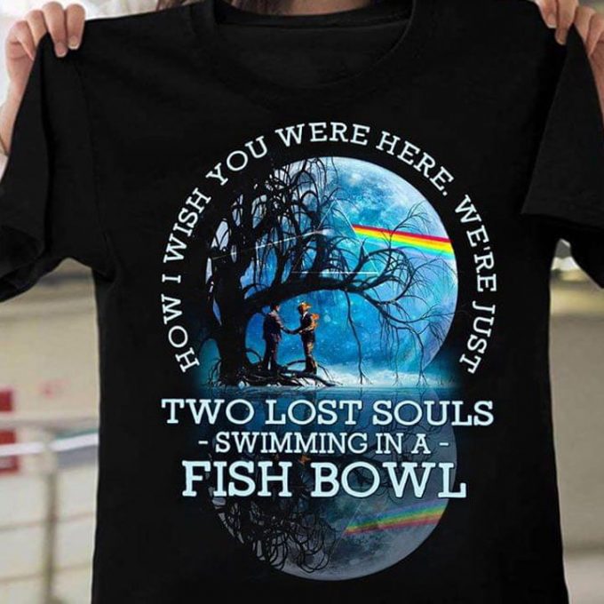 Reflective Pink Floyd Shirt: How I Wish You Were Here - Lost Souls Swimming In Fish Bowl 2