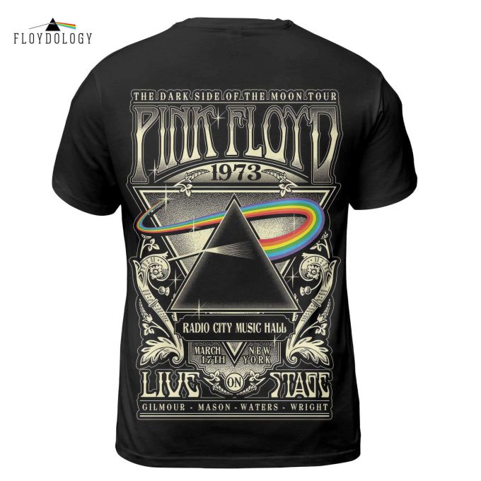 Pink Floyd Members 2005 Vintage Dsotm 3D Shirt 3