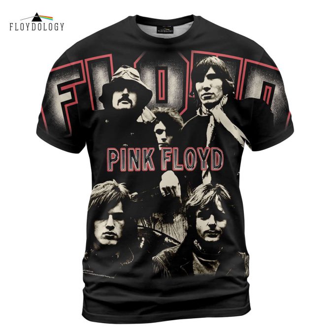 Pink Floyd Members 2005 Vintage Dsotm 3D Shirt 1