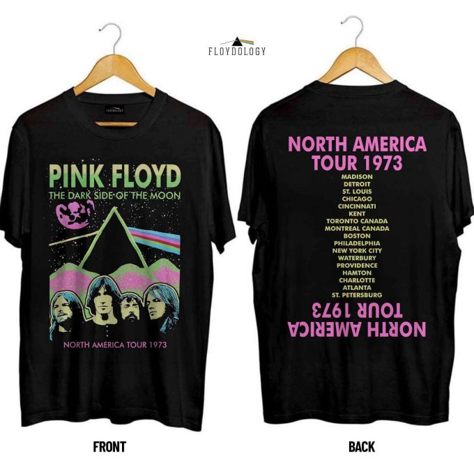 Pink Floyd North America Tour 1973 Vintage Shirt 2