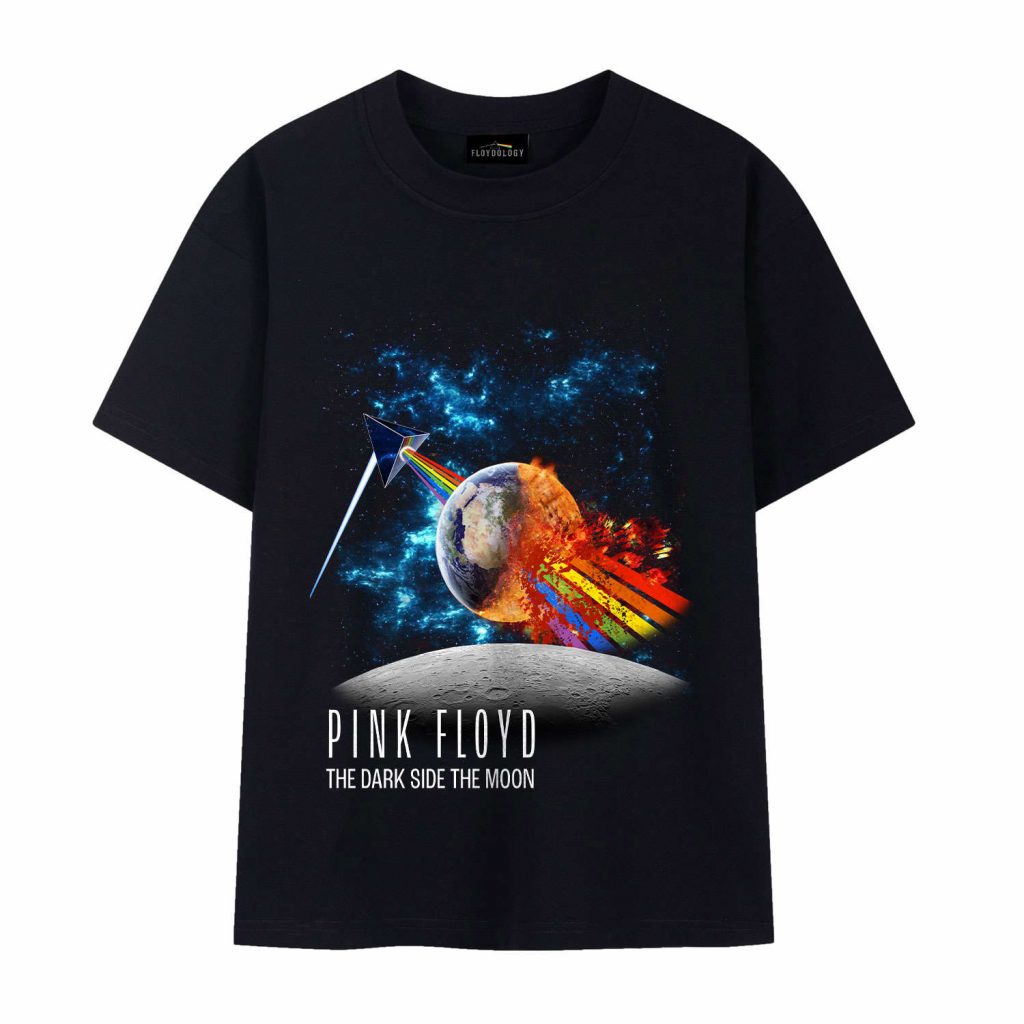 Pink Floyd Rainbow Attack Earth The Dark Side Of The Moon Shirt 10