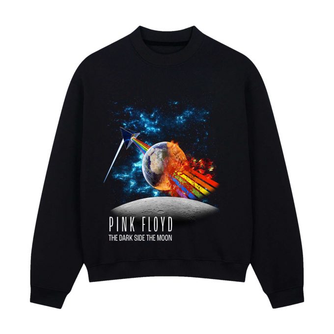 Pink Floyd Rainbow Attack Earth The Dark Side Of The Moon Shirt 5