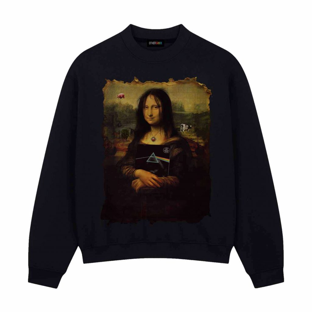 Pink Floyd Tdsotm Vinyl Disk Animals Atom Heart Mother Monalisa Parody Shirt 22