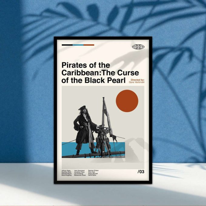 Pirates Of The Caribbean The Curse Of The Black Pearl Movie Poster For Home Decor Gift, Abstract Poster For Home Decor Gift, Retro Poster For Home Decor Gift, Minimalist Art, Vintage Poster For Home Decor Gift, Custom 2