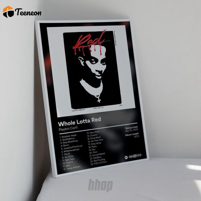 Playboi Carti - Whole Lotta Red - Album Poster For Home Decor Gift 1