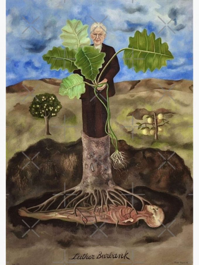 Portrait Of Luther Burbank By Frida Kahlo Premium Matte Vertical Poster For Home Decor Gift 2