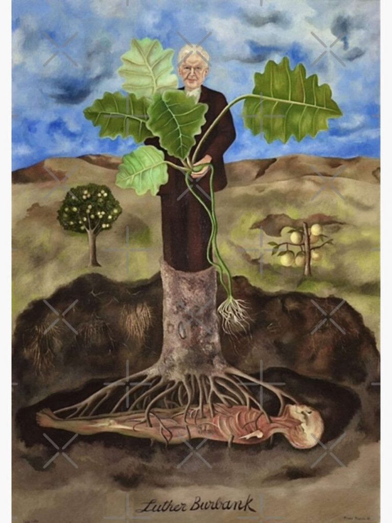 Portrait Of Luther Burbank By Frida Kahlo Premium Matte Vertical Poster For Home Decor Gift 5