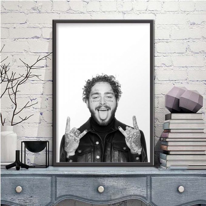 Post Malone Poster For Home Decor Gift, American Rapper, Post Malone Poster For Home Decor Gift 2