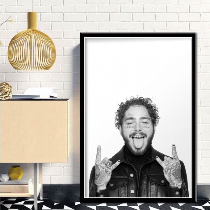 Post Malone Poster For Home Decor Gift, American Rapper, Post Malone Poster For Home Decor Gift 3