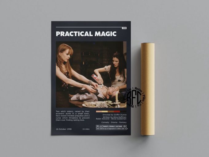 Practical Magic Retro Movie Poster For Home Decor Gift Print | Minimalist Movie Poster For Home Decor Gift 5