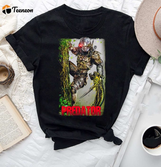 Predator Vector Mythology T-Shirt - Sci-Fi Alien Movie Shirt Vintage Style - Perfect Fan Gift 1