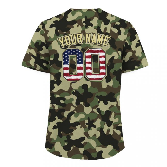 Custom Printed Camo Baseball Jersey With Personalized Name Teamname &Amp; Number - Perfect Gifts For Baseball Fans Men Women Youth 3