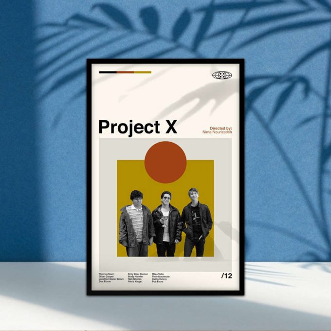 Project X Poster For Home Decor Gift, Movie Poster For Home Decor Gift, Retro Modern Poster For Home Decor Gift, Vintage Movie Poster For Home Decor Gift, Minimalist Art, Wall Decor, Wall Art, Project X Print 2