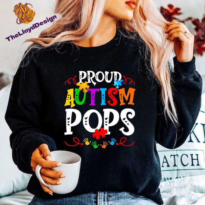 Proud Autism Pops T-Shirt – Unisex Vintage Autism Awareness &Amp; Support Shirt 2