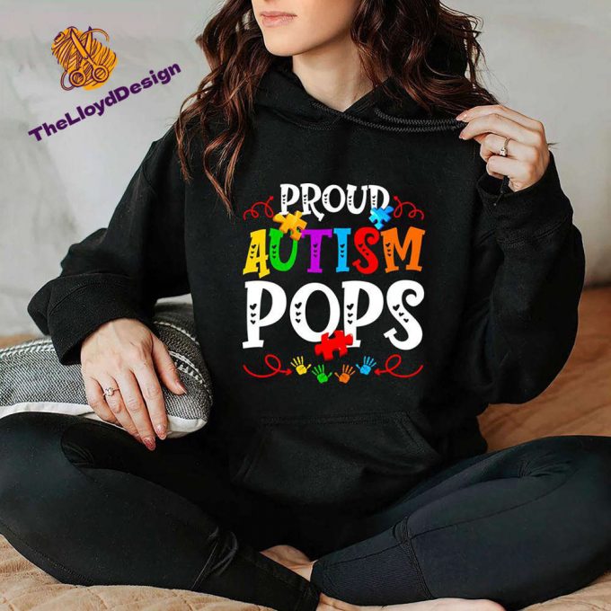 Proud Autism Pops T-Shirt – Unisex Vintage Autism Awareness &Amp; Support Shirt 3