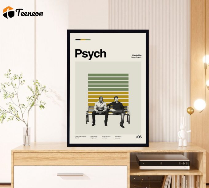 Psych Movie Poster For Home Decor Gift - Steve Franks Film - Retro Movie Poster For Home Decor Gift - Minimalist Art - Vintage Poster For Home Decor Gift - Modern Art - Wall Decor - Home Decor 1