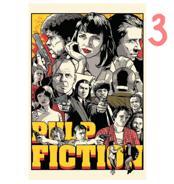 Pulp Fiction 1994 Movie Poster For Home Decor Gift 3