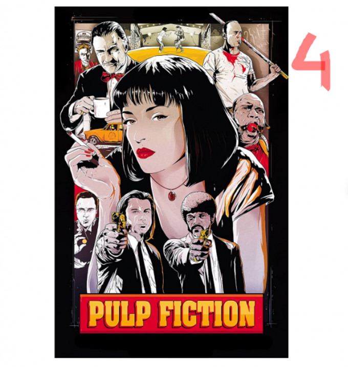 Pulp Fiction 1994 Movie Poster For Home Decor Gift 4