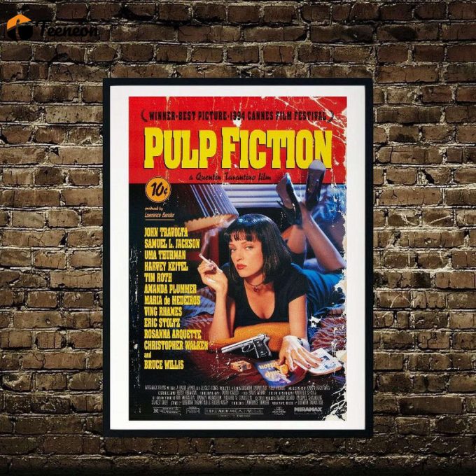 Pulp Fiction Movie Art Poster For Home Decor Gift, Pulp Fiction Movie Canvas Art 1