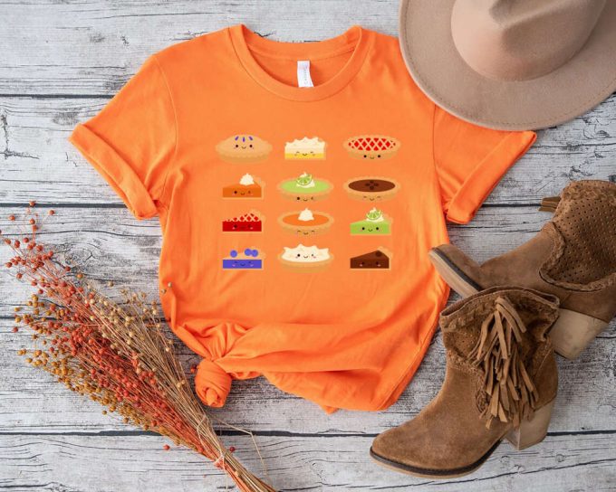 Cute Pumpkin Pie Shirt: Thanksgiving Tee For Family Dinner – Thankful &Amp; Spice Up Your Style! 3