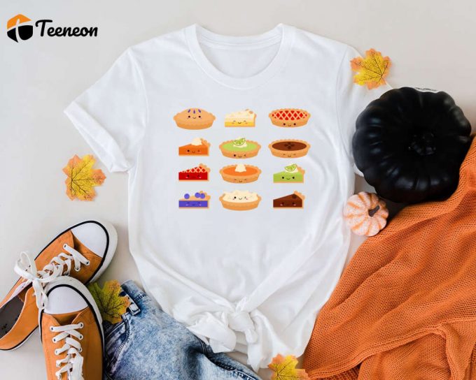 Cute Pumpkin Pie Shirt: Thanksgiving Tee For Family Dinner – Thankful &Amp;Amp; Spice Up Your Style! 1