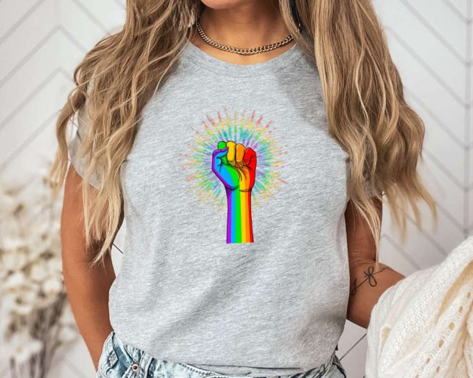 Rainbow Hands Shirt, Love Is Love Shirt, Rainbow Shirt Retro, Lgbt Shirt, Pride Shirt, Equality Shirts, Pride Shirt, Gay Pride Shirt 2
