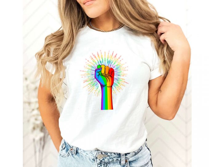 Rainbow Hands Shirt, Love Is Love Shirt, Rainbow Shirt Retro, Lgbt Shirt, Pride Shirt, Equality Shirts, Pride Shirt, Gay Pride Shirt 4