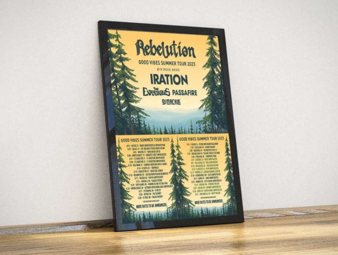 Rebelution Summer Tour Date 2023 Poster For Home Decor Gift 2