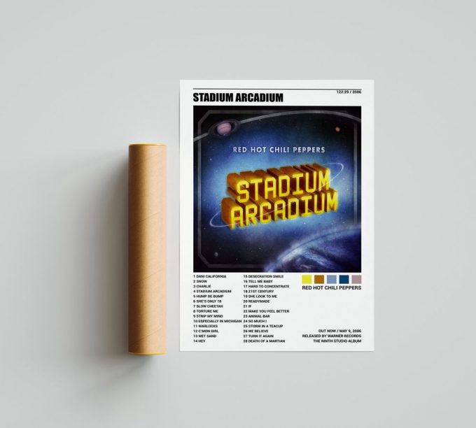 Red Hot Chili Peppers Poster For Home Decor Gifts, Stadium Arcadium Poster For Home Decor Gift 2