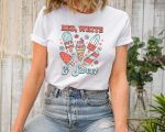 Red White and Sweet Shirt, 4th of July Celebration Shirt, In God We Trust, Independence Day T-shirt, 4th of July Shirts, America Day Shirt