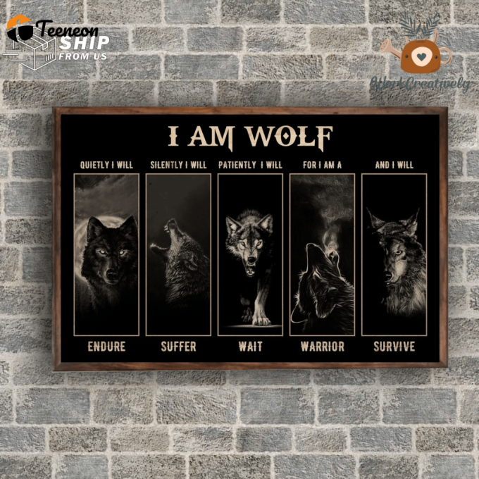 Resger Wolf Poster For Home Decor Gift &Amp;Amp; Canvas - Dp 1