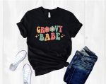 Retro Groovy Bride Shirt – Bachelorette & Wedding Party Shirts