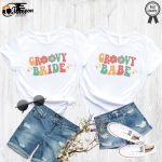 Retro Groovy Bride Shirt – Bachelorette & Wedding Party Shirts