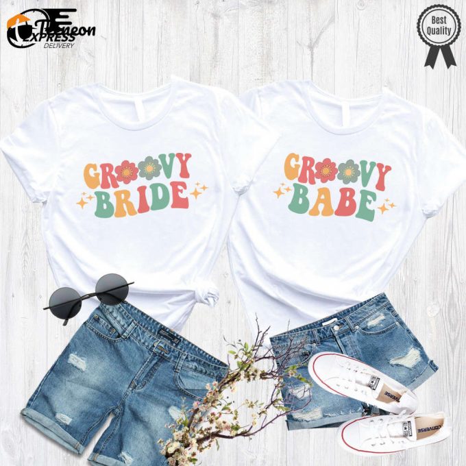 Retro Groovy Bride Shirt – Bachelorette &Amp;Amp; Wedding Party Shirts