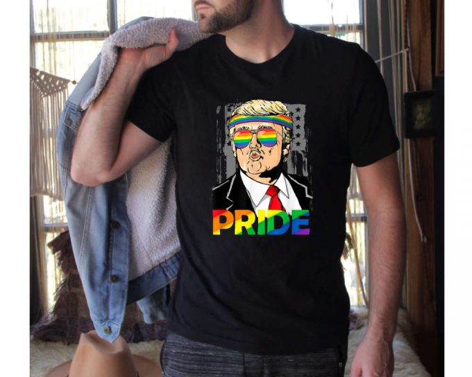 Retro Trump Pride Shirt, Funny Lgbtq Trump Shirt, Trump Pride, Funny Pride Shirt, Love Is Love Shirt, Pride Month Shirt, Lgbtq Gift Tee 4