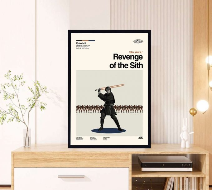 Revenge Of The Sith Poster For Home Decor Gift - Star Wars Film - Classic Poster For Home Decor Gift - Retro Poster For Home Decor Gifts - Minimal Art - Modern Vintage - Move Gifts - Favorite Movie 3