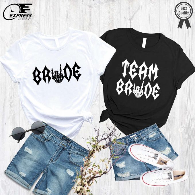 Rock Bride Party Shirt: Bachelorette Bride Or Die For Emo Punk And Witchy Crews 2