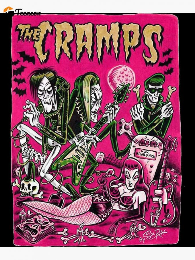 Rock Retro Vintage The Cramps American Rock Band Premium Matte Vertical Poster For Home Decor Gift 1