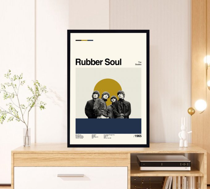 Rubber Soul Poster For Home Decor Gift - The Beatles Film - Classic Poster For Home Decor Gift - Retro Poster For Home Decor Gifts - Minimal Art - Modern Vintage - Move Gifts - Favorite Movie 3