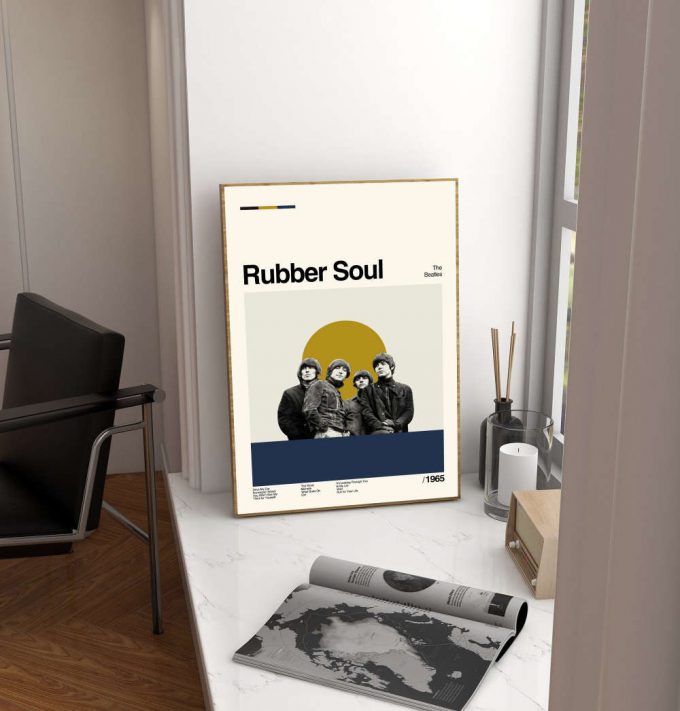 Rubber Soul Poster For Home Decor Gift - The Beatles Film - Classic Poster For Home Decor Gift - Retro Poster For Home Decor Gifts - Minimal Art - Modern Vintage - Move Gifts - Favorite Movie 2