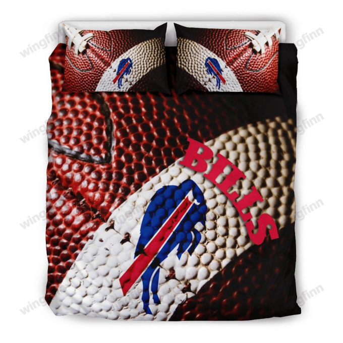 Buffalo Bills Rugby 3Pcs Bedding Set Gift For Fans - Superior Comfort For Fans 1