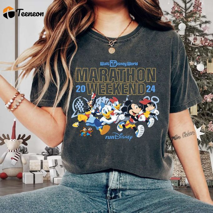 Rundisneyland Half Marathon Weekend 2024 Shirt | Mickey Friends Running T-Shirt | Disneyland Marathon 13.1 Miles | Disneyland Runner Shirt 1