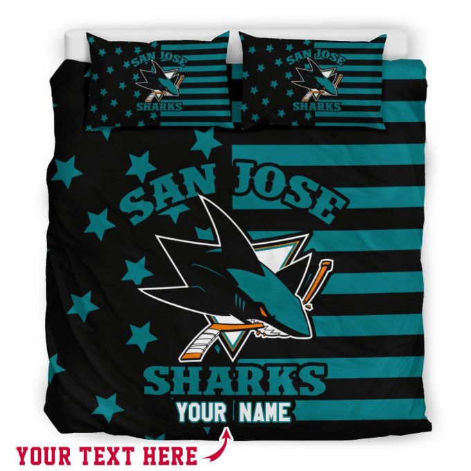 San Jose Sharks S1 Personalized Custom Bedding Set Gift For Fans - Perfect Gift For Fans! 1