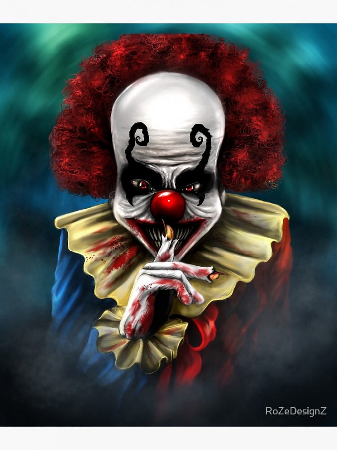 Scary Clown Premium Matte Vertical Poster For Home Decor Gift 2